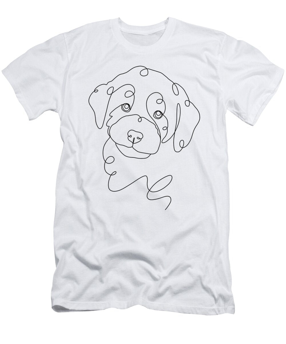One Line Cockapoo Portrait Rachel Stribbling T-Shirt