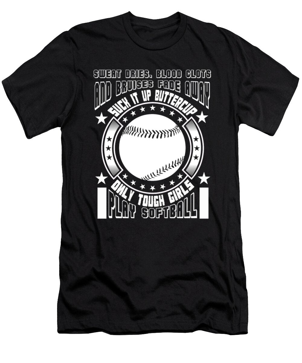 Only Tough Girls Play Softball Tinh Tran Le Thanh T-Shirt
