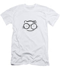 Original Sumi E Painting of Kawaii Cute Nerd Hello Kitty in Oversized Spectacles Awen Fine Art Prints T-Shirt