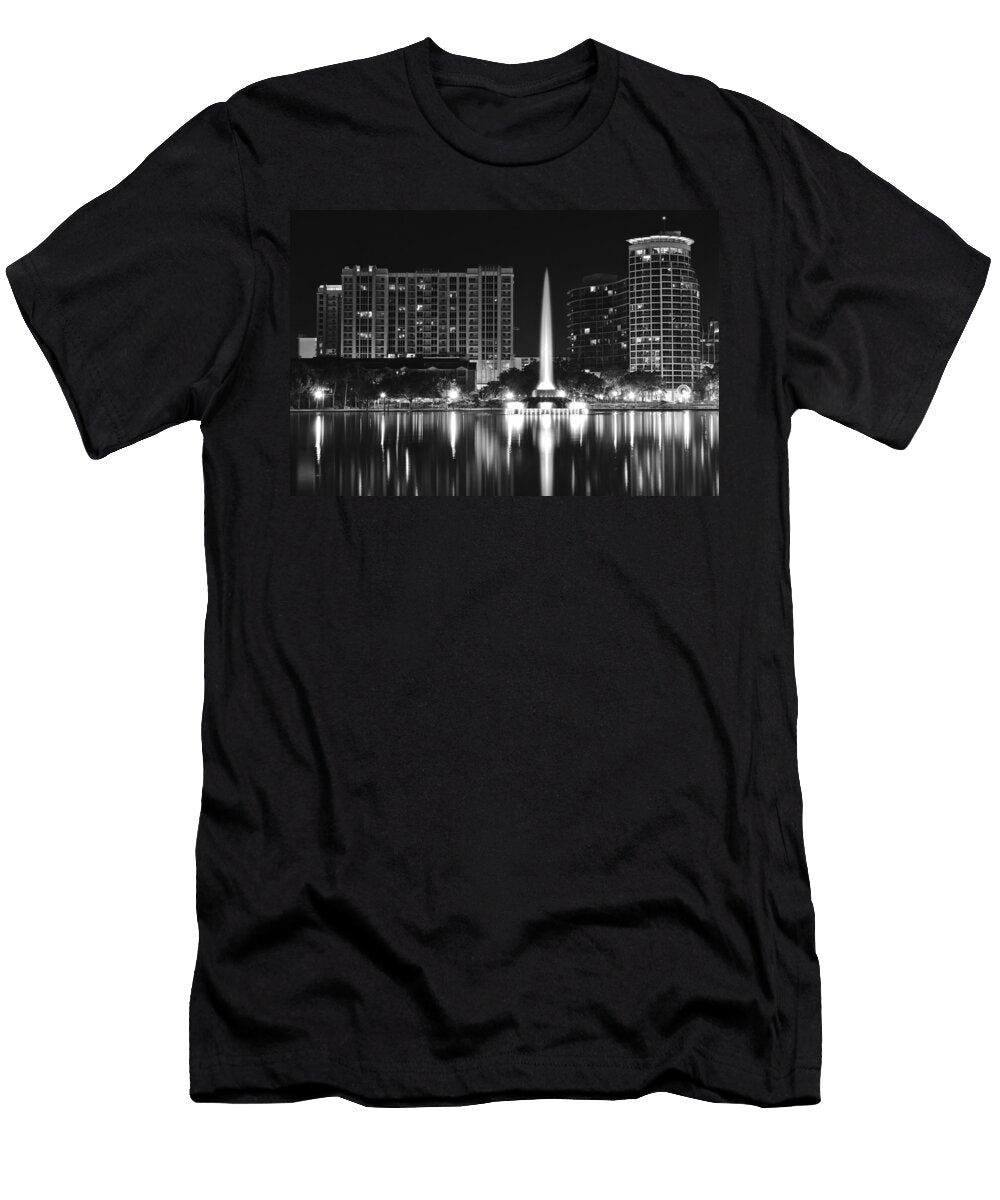 Orlando Black and White Night Frozen in Time Fine Art Photography T-Shirt