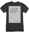 Oscar Wilde Colorful Quote Always Forgive Your Enemies Design Turnpike T-Shirt