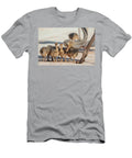 Ostrich Chicks Gathered Near Adult Kgalagadi Transfrontier Ann Steve Toon Natureplcom T-Shirt