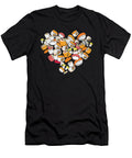 Overcome Courageous Anime Nigiri Sashimi Heart Valentines Day Gift Love Sushi Cool Gifts Ezone Prints T-Shirt