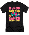 Overcome Courageous Kpop Coffee Ramen Videogames Japanese Gift Anime Gamer Otaku Fan Ezone Prints T-Shirt