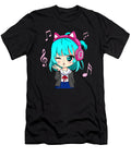 Overcome Hardship Anime and Music Girl for Teen Chibi Graphic Anime Girl Cute Gifts Ezone Prints T-Shirt