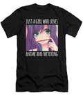Overcome Hardship Just a Girl Who Loves Anime and Sketching Drawing Girls Gift Cute Fans Ezone Prints T-Shirt