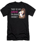 Overcome This Is My Anime Pajama Kawaii Anime Girl with Kitty Cat Graphic for Fans Ezone Prints T-Shirt