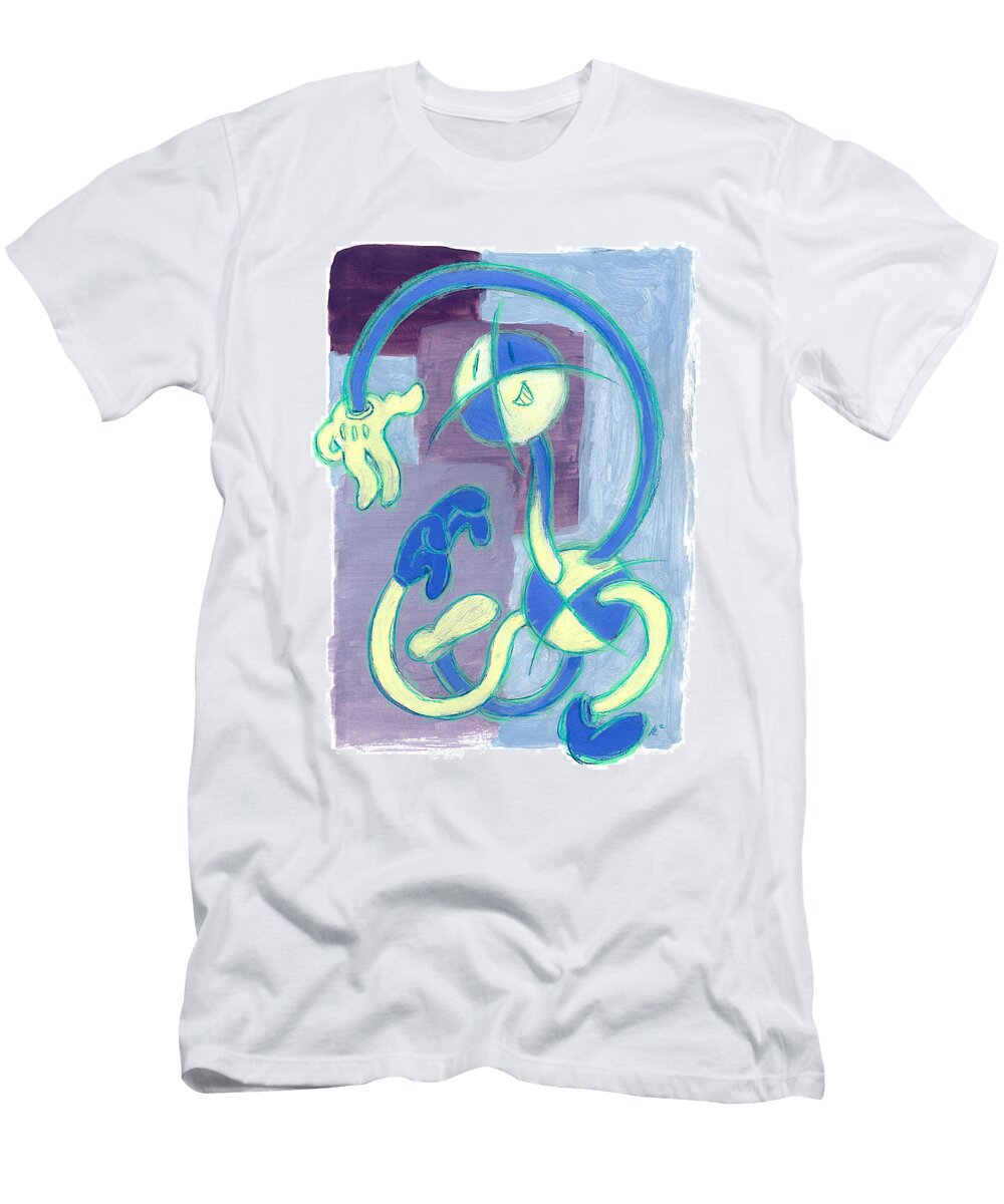 Overlapping Shapes and Noodles Rayce Rapoza T-Shirt