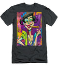 Own the Spotlight Bold Caricature with Cigar and Explosive Color Energy Olfactoart Studio T-Shirt
