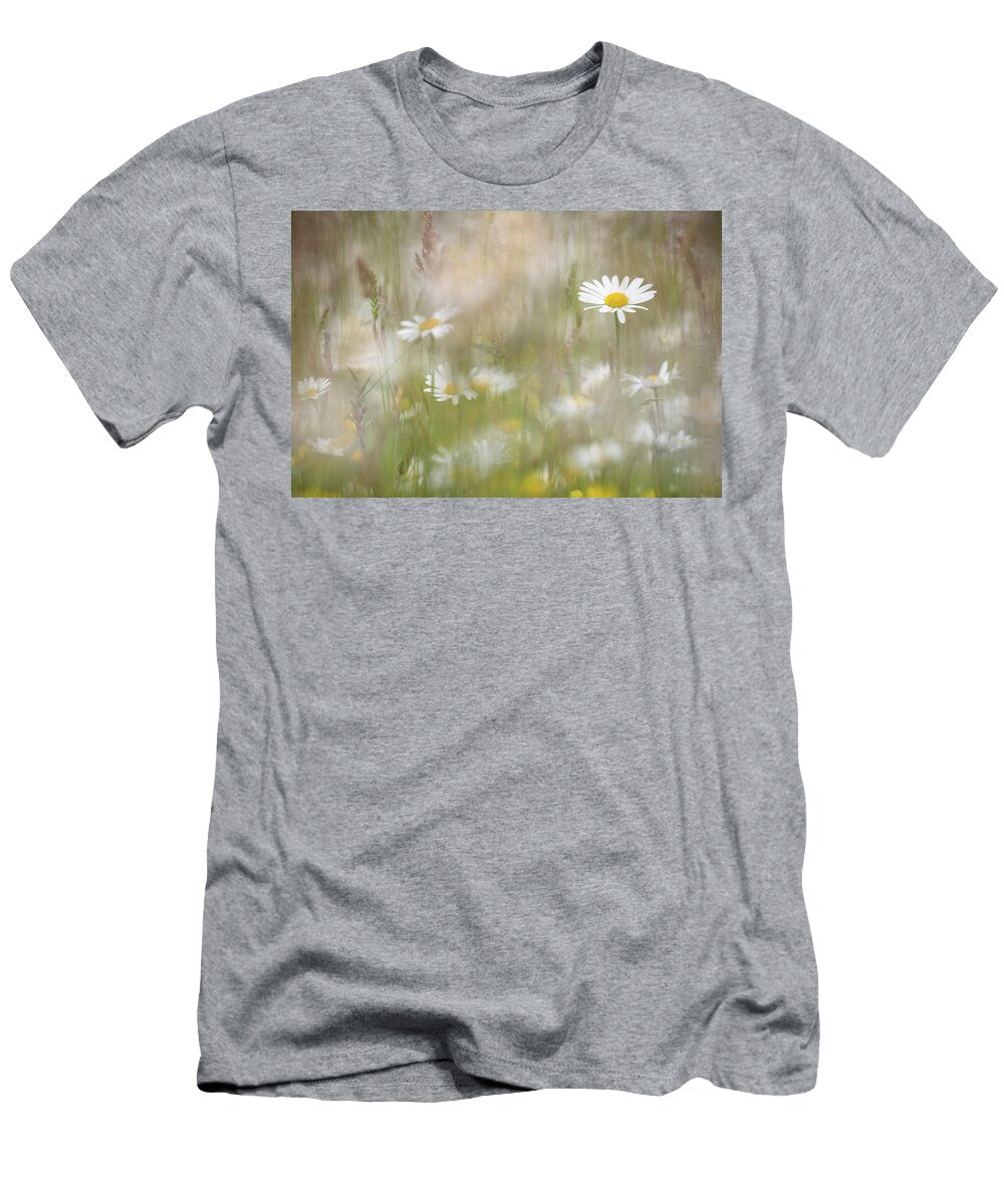 Oxeye Daisies in Upland Hay Meadow Northumberland National Ann Steve Toon Natureplcom T-Shirt