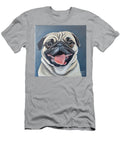 Painting Pug Dog Picture Oil Painting on Canvas P N Akkash T-Shirt