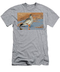 Pale Chanting Goshawk Standing in a Puddle After the Rain Ann Steve Toon Natureplcom T-Shirt