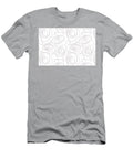 Pastel Purple and White Wacky Retro Circle Pattern Petite Pattern Minimal Graphic Designs T-Shirt