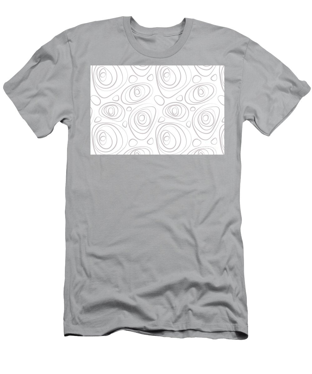 Pastel Purple and White Wacky Retro Circle Pattern Petite Pattern Minimal Graphic Designs T-Shirt