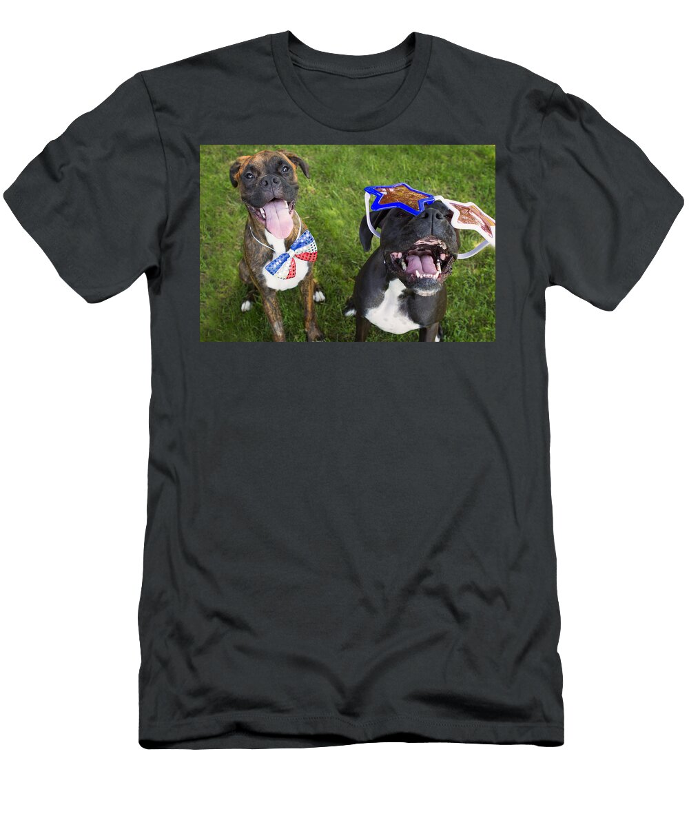 Patriotic Pups Stephanie Mcdowell T-Shirt