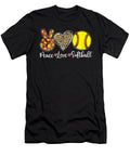 Peace Love Softball Leopard Softball Player Girl Mothers Day Dhbubble T-Shirt