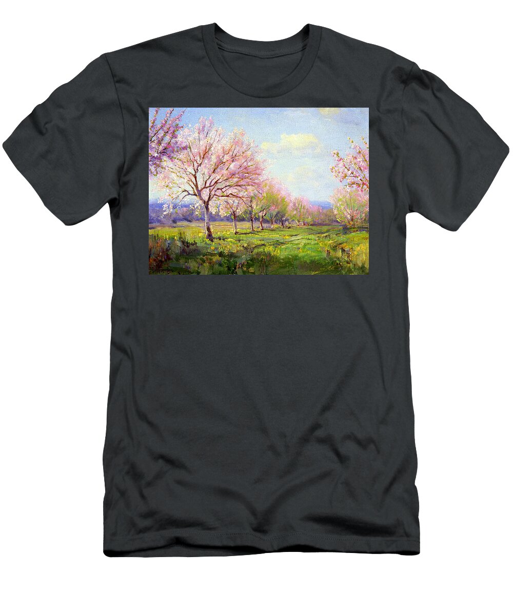 Peach Orchard on Mavericks Farm 1915 By Julian Onderdonk 1882 1922 Timeless Images Archive T-Shirt