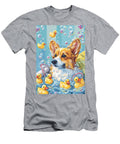 Pembroke Welsh Corgi Dog Enjoying a Bubbly Bath Adrien Efren T-Shirt