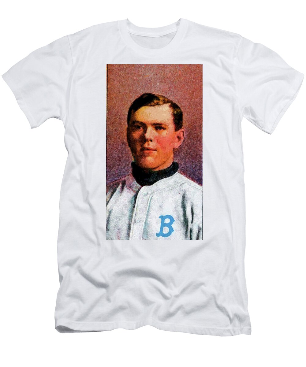 Piedmont Nap Rucker Portrait Baseball Game Cards Oil Painting Celestial Images T-Shirt
