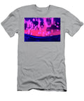 Pink Bubbles and Blue Curve Enrique Mendez T-Shirt