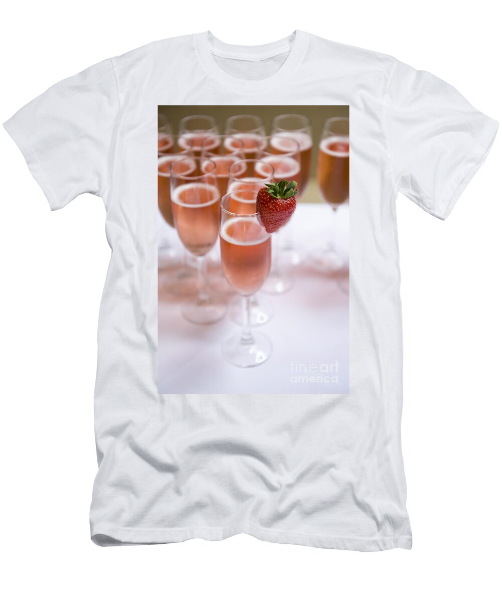 Pink Champagne and Strawberry Lee Avison T-Shirt