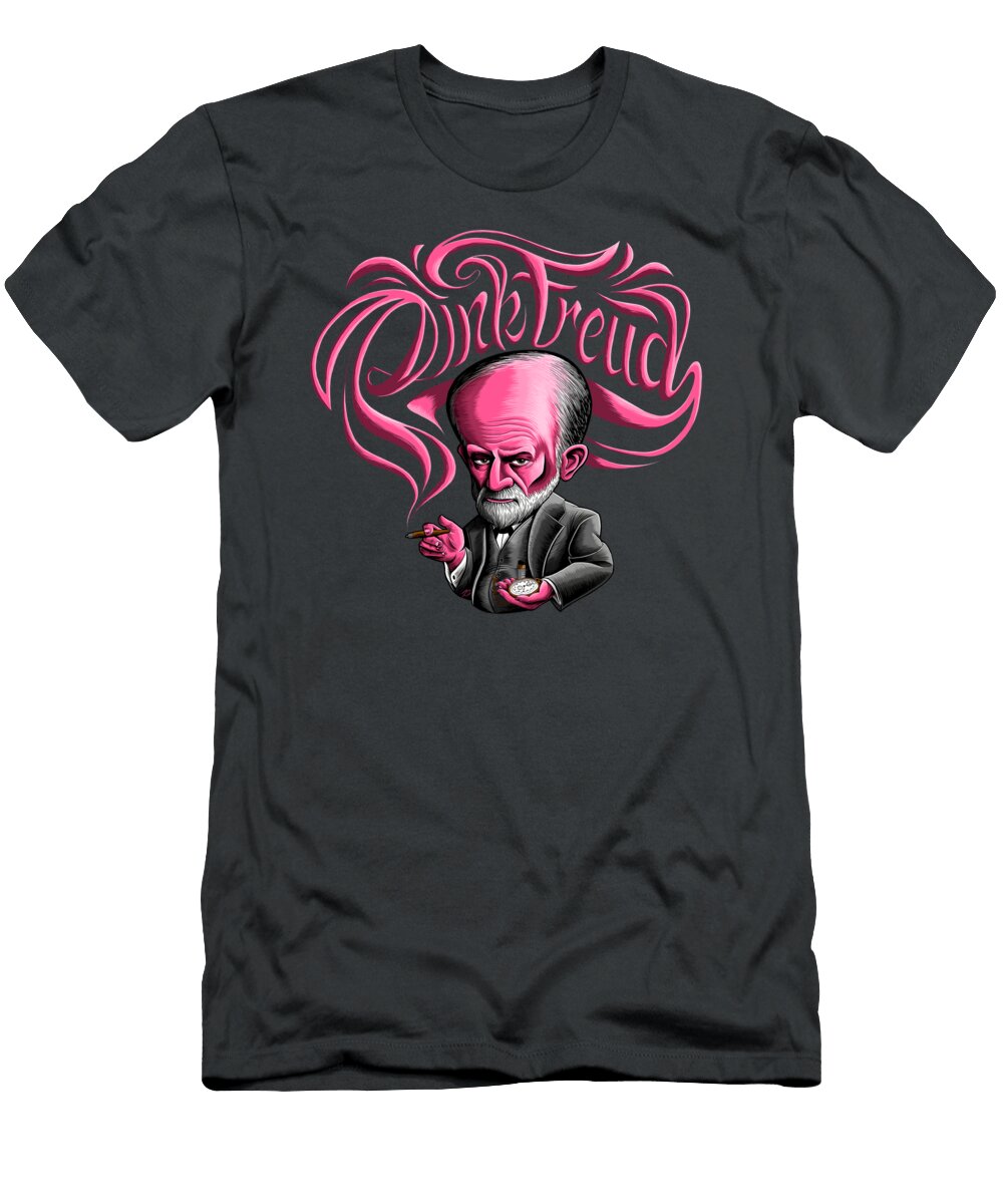 Pink Freud Caricature Chibi Ruth Merritt T-Shirt