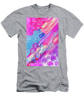 Pink Purple and Blue Abstract Painting Nia Lambert T-Shirt