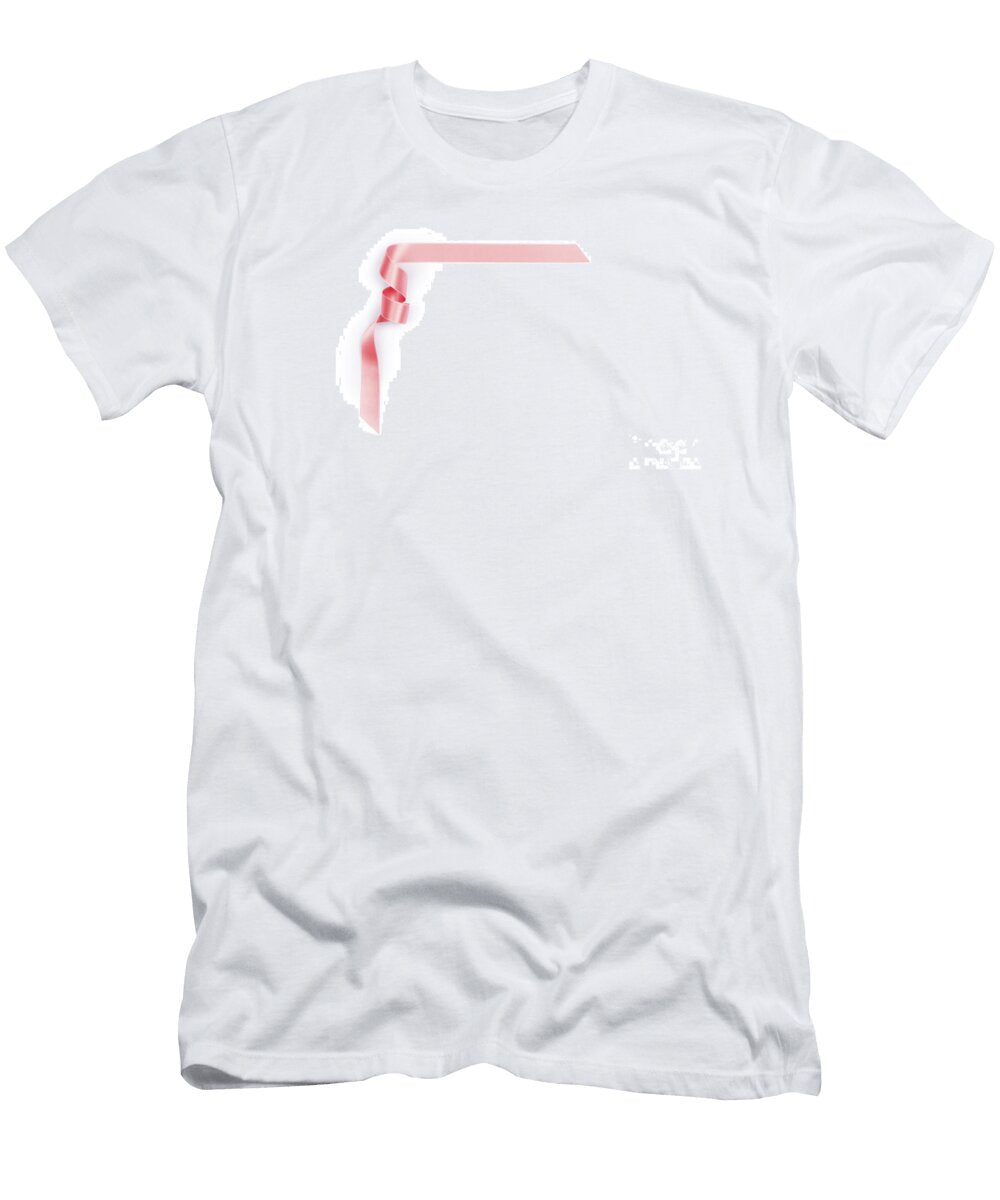 Pink Streamer Ribbon 4 Ben Massiot T-Shirt