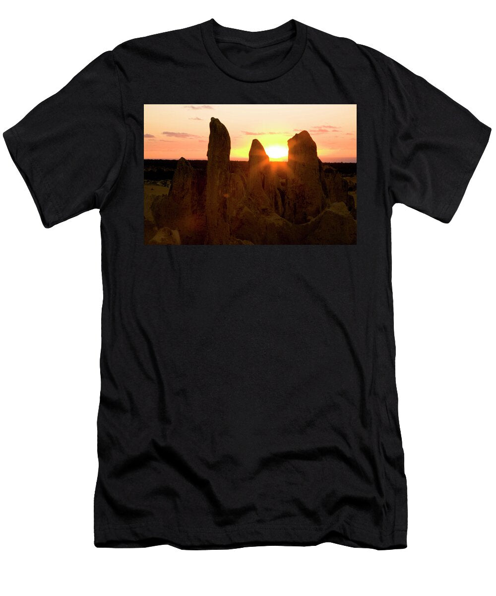 Pinnacle Formations At Sunset Australia Hp Huber T-Shirt