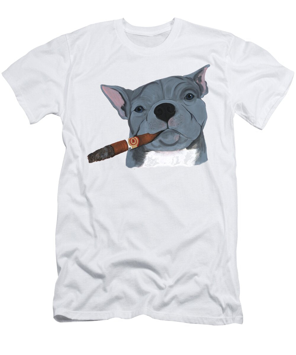 Pit Bull Smoking Liane Weyers T-Shirt