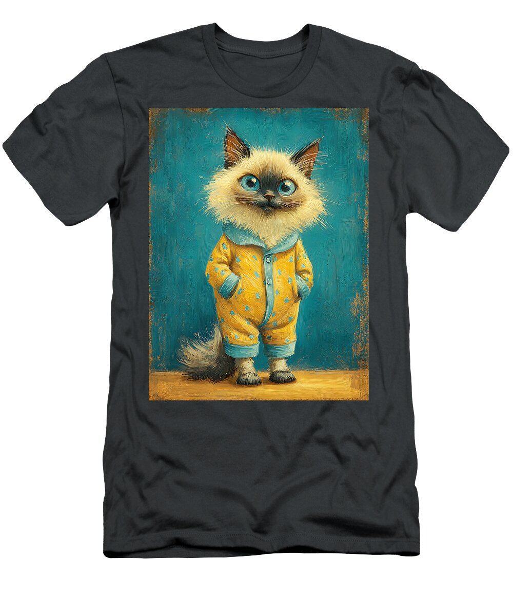 Playful Cat in Pajamas Jk T-Shirt