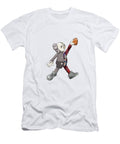 Playful Character Leaping with Basketball Agha Raffi T-Shirt