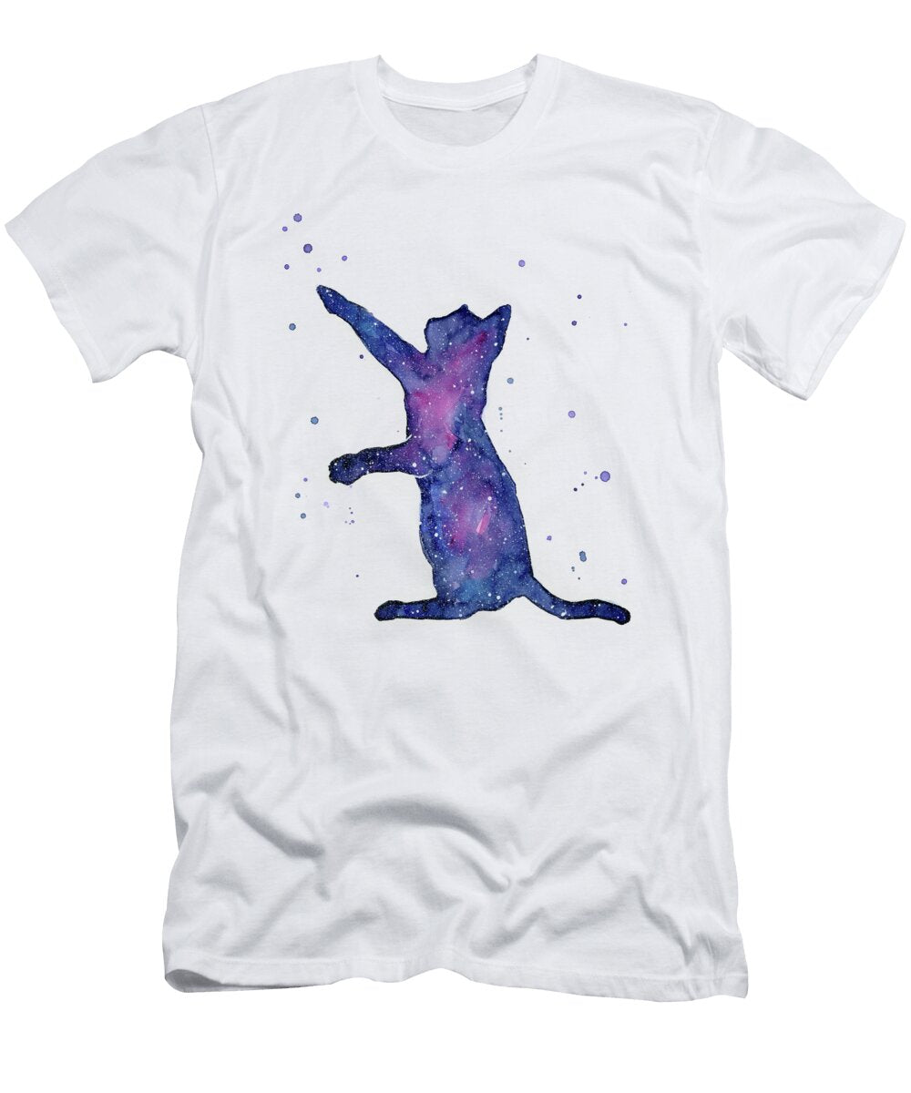 Playful Galactic Cat Olga Shvartsur T-Shirt