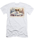 Playful Puppy Among Feathers Greg Joens T-Shirt