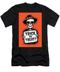 Playful Skeleton in a Hat Asking for Treats Generative Ai Vidddie Publyshd T-Shirt