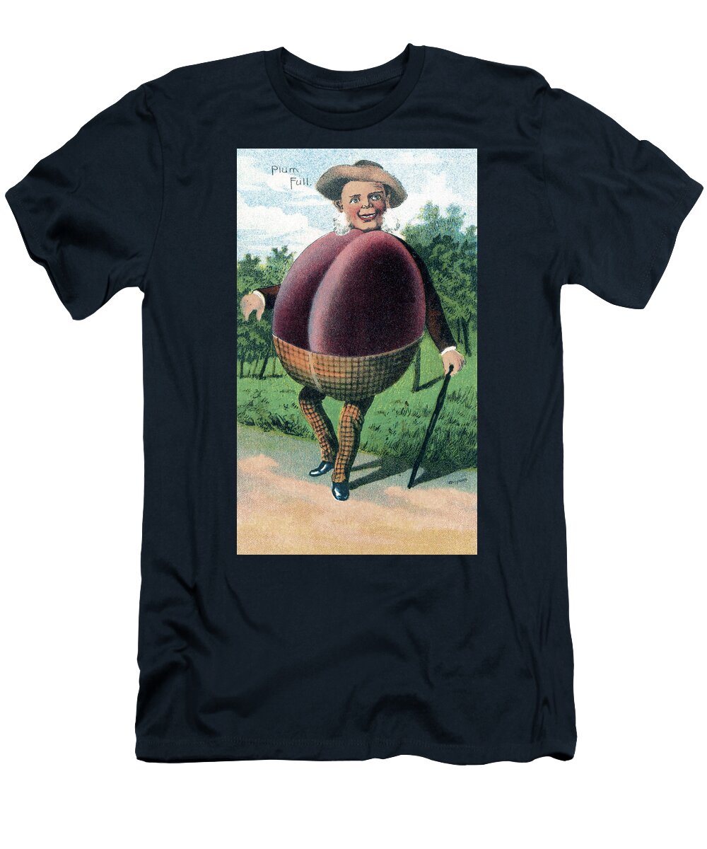 Plum Bufford Fruit Card 1887 Science Source T-Shirt