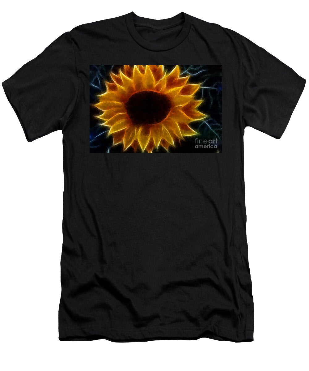 Polka Dot Glowing Sunflower Barbara Griffin T-Shirt