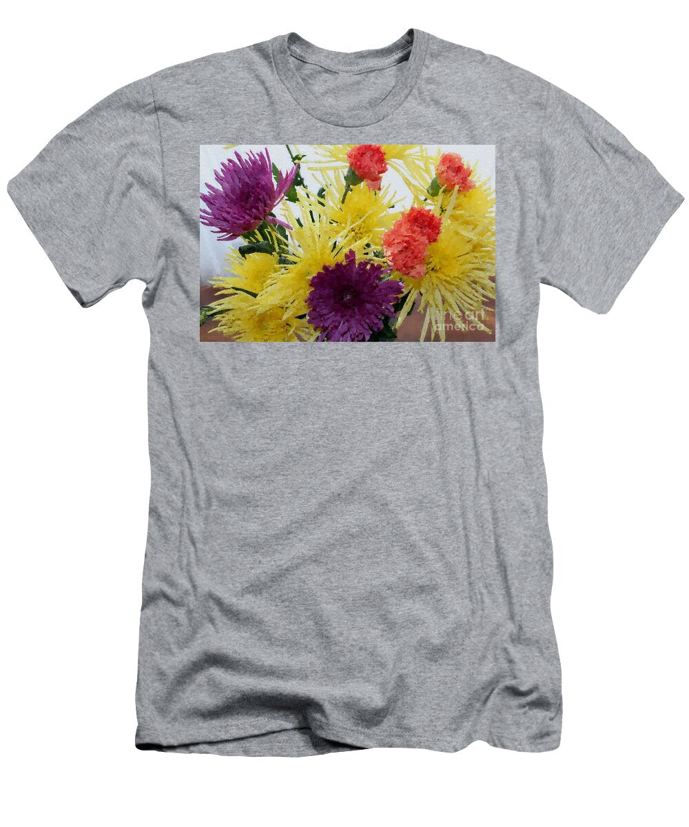 Polka Dot Mums and Carnations Barbara Griffin T-Shirt