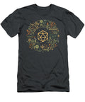 Polyhedral D20 Dice of the Druid Minimalist Tabletop Rpg Addict Sibainu T-Shirt