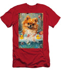 Pomeranian Dog Enjoying a Bubbly Bath Adrien Efren T-Shirt