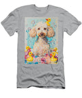 Poodle Dog Frolicking in a Bubbly Bathtub Adrien Efren T-Shirt