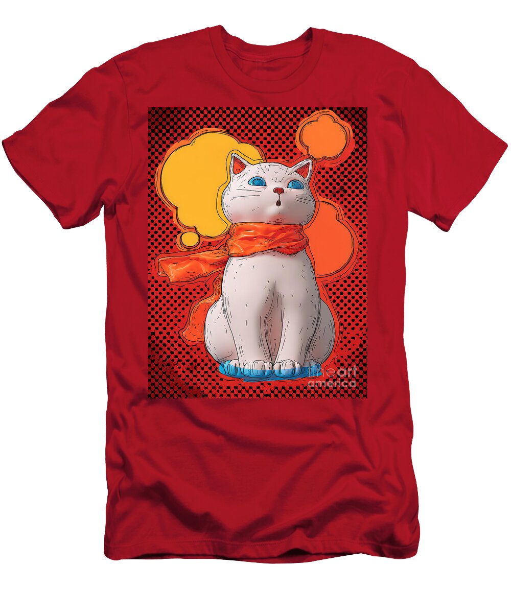 Pop Art Cat Portrait Grafititee S T-Shirt