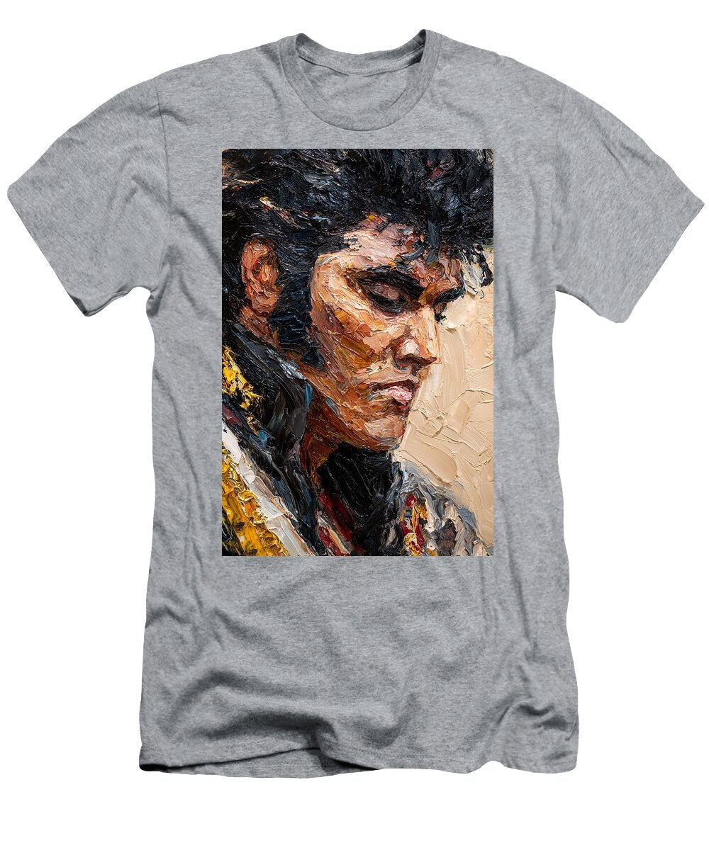 Portrait of a Famous Singer Elvis Presley King Eliana Haines T-Shirt