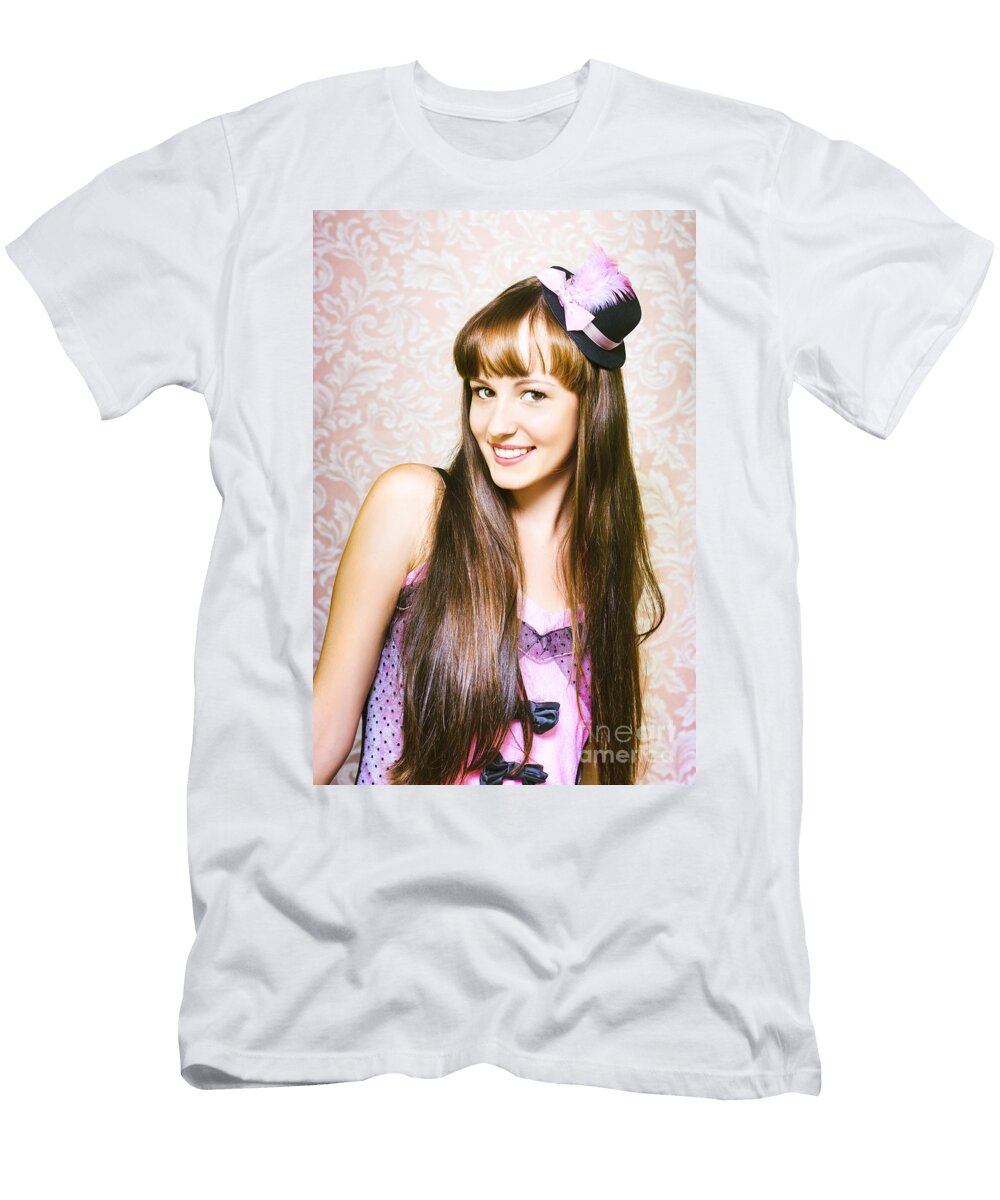 Portrait of Beautiful Smiling Woman Ryan Jorgensen T-Shirt