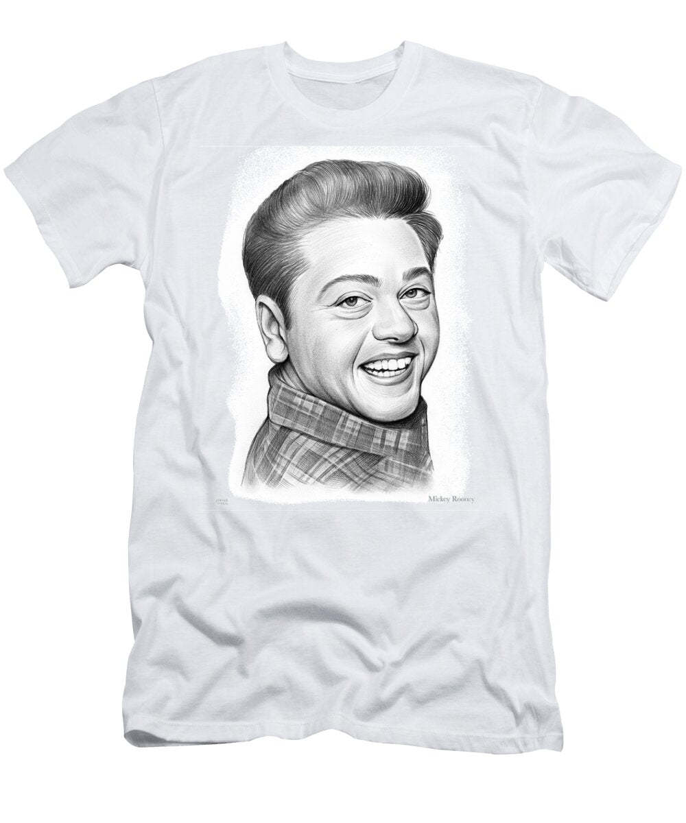 Portrait of Mickey Rooney Greg Joens T-Shirt