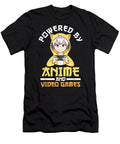 Powered By Anime and Video Games Gaming Gift Dnt Prints T-Shirt