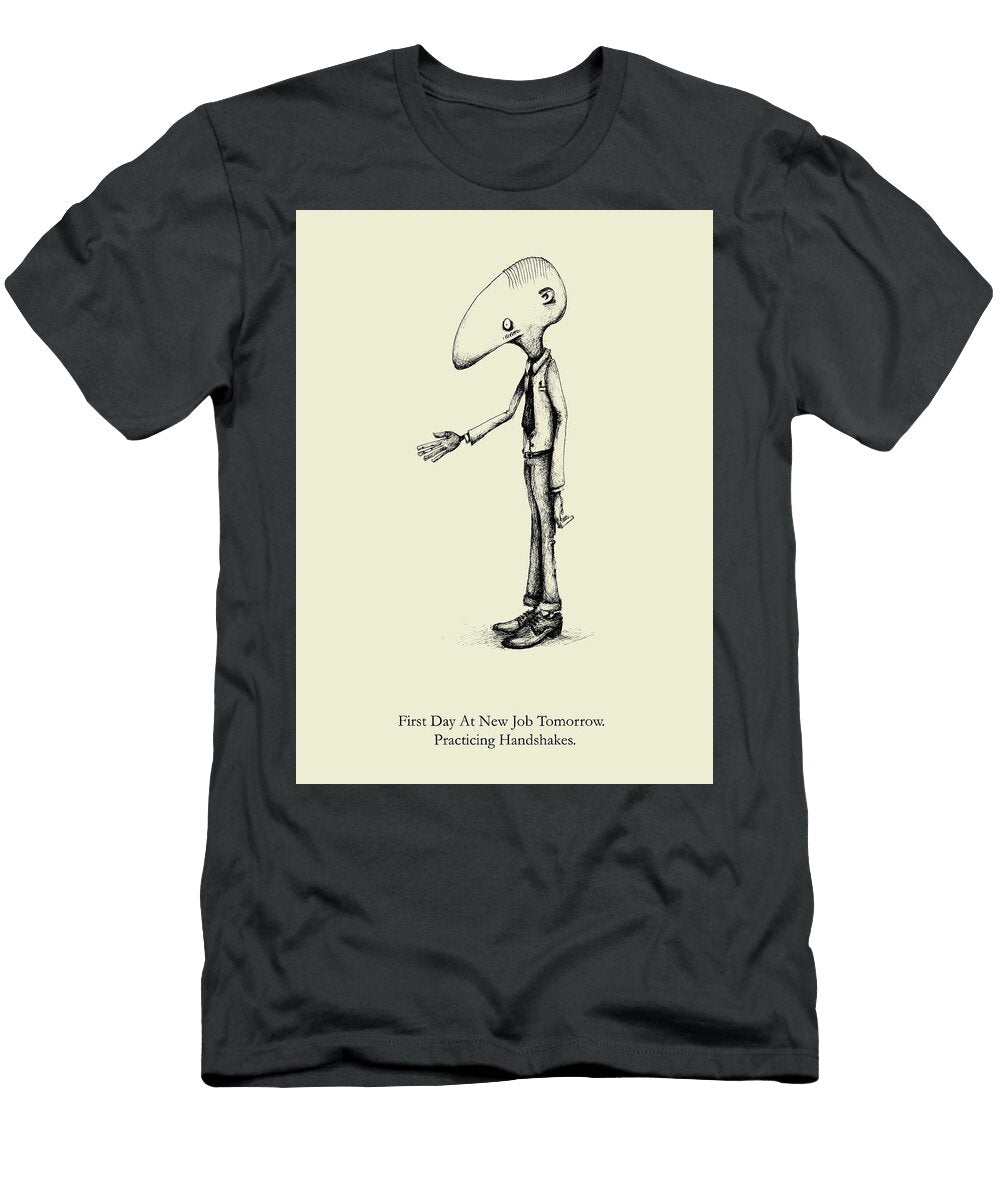 Practicing Handshakes Benny Bruise T-Shirt