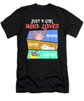 Precious Life Just a Girl Who Loves Anime Cats Ramen Kawaii Otaku Retro Wave Ezone Prints T-Shirt