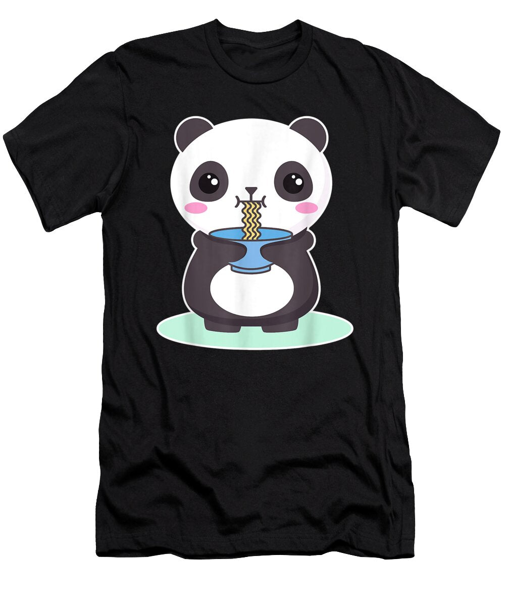 Precious Life Kawaii Panda Bear Ramen Noodles Sweet Outfit Japan Anime Classic Fans Ezone Prints T-Shirt