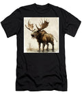 Prehistoric Moose Like Creature with Large Antlers and Fangs in Maverick Junk T-Shirt